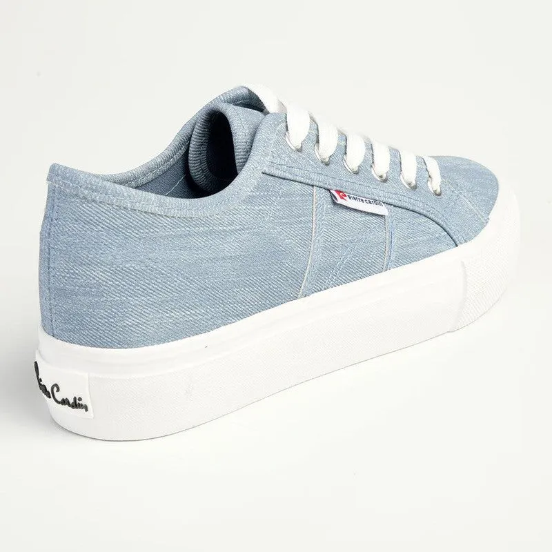 Pierre Cardin Nadine Lace Up Sneaker - Denim