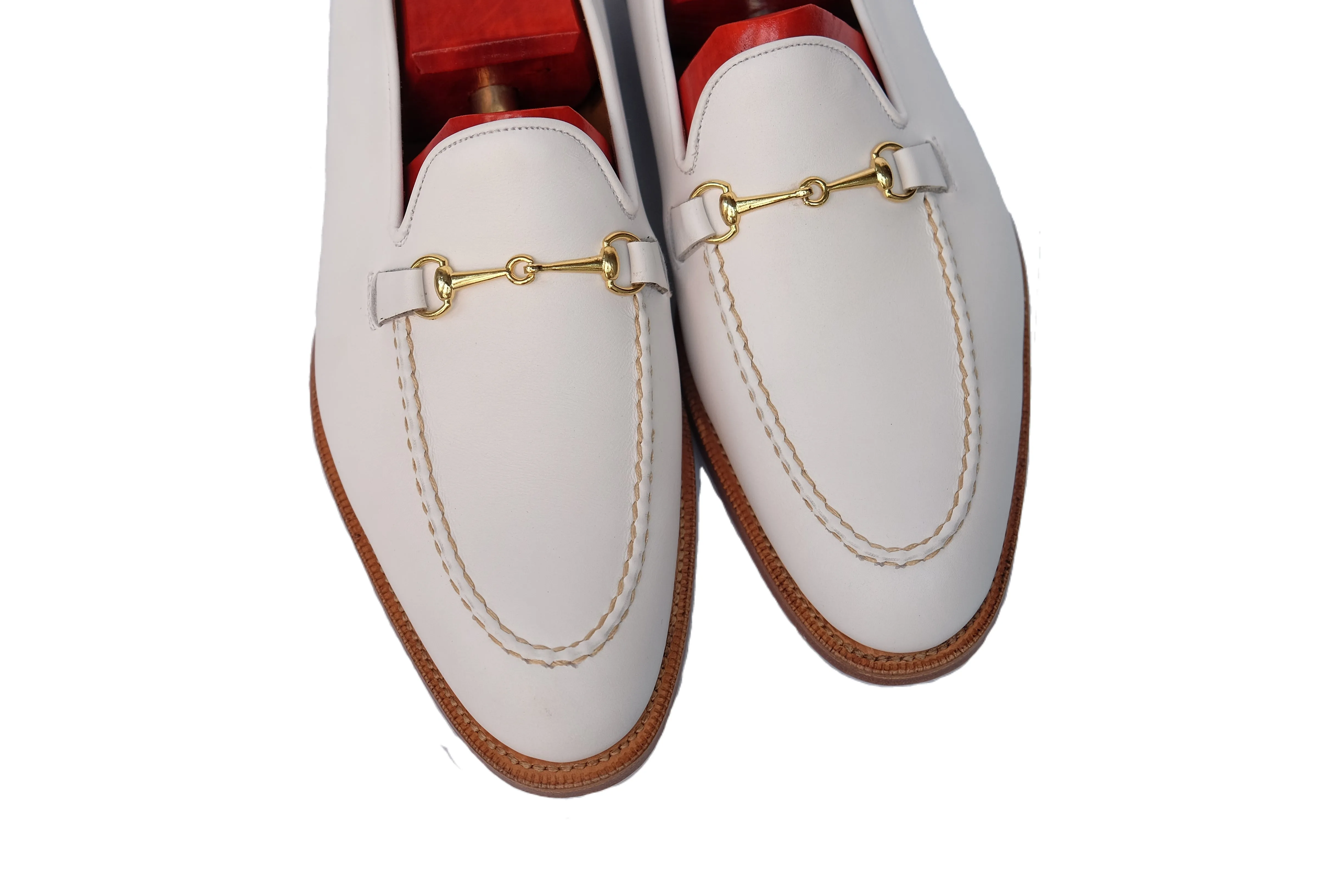 Pike - MTO - White Calf - TMG Last - Single Leather Sole