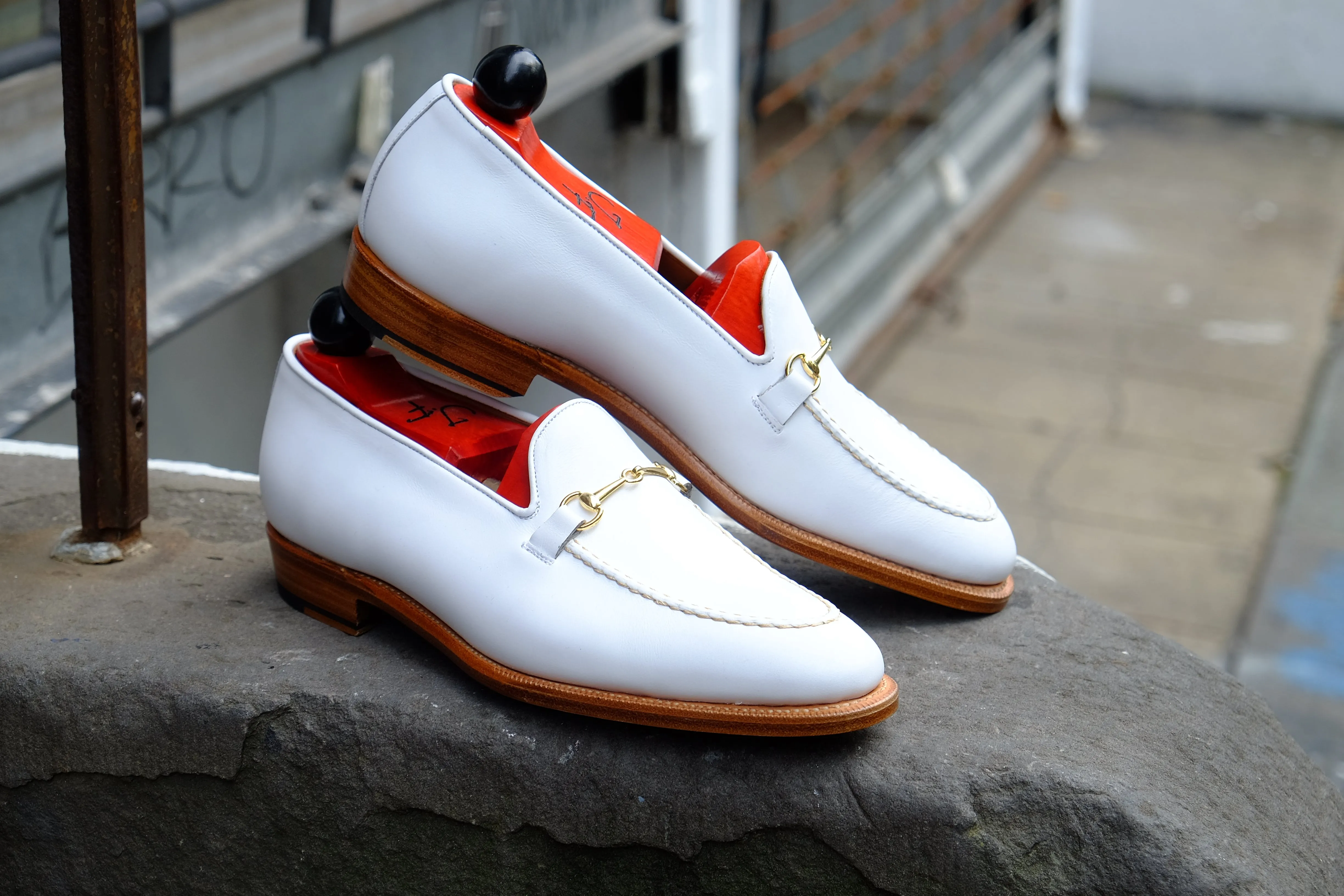 Pike - MTO - White Calf - TMG Last - Single Leather Sole