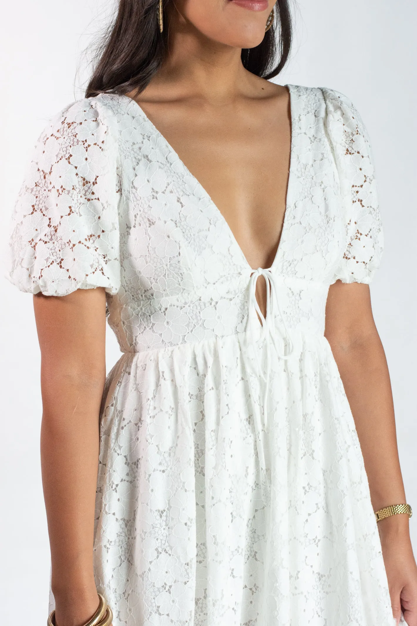 Pure Enchantment White Midi Dress