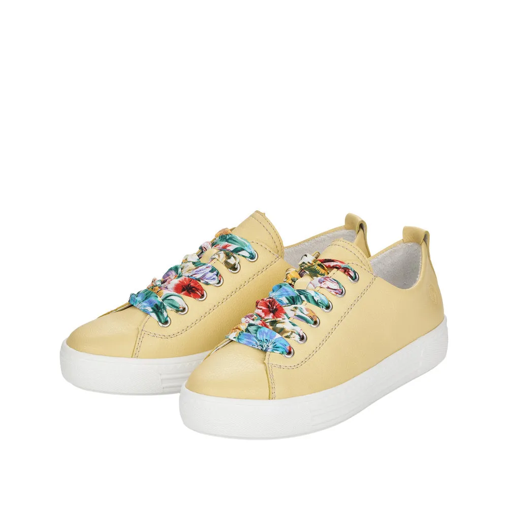 Remonte Ladies Shoes yellowLace Up Trainers Sneaker D0900-69 SALE