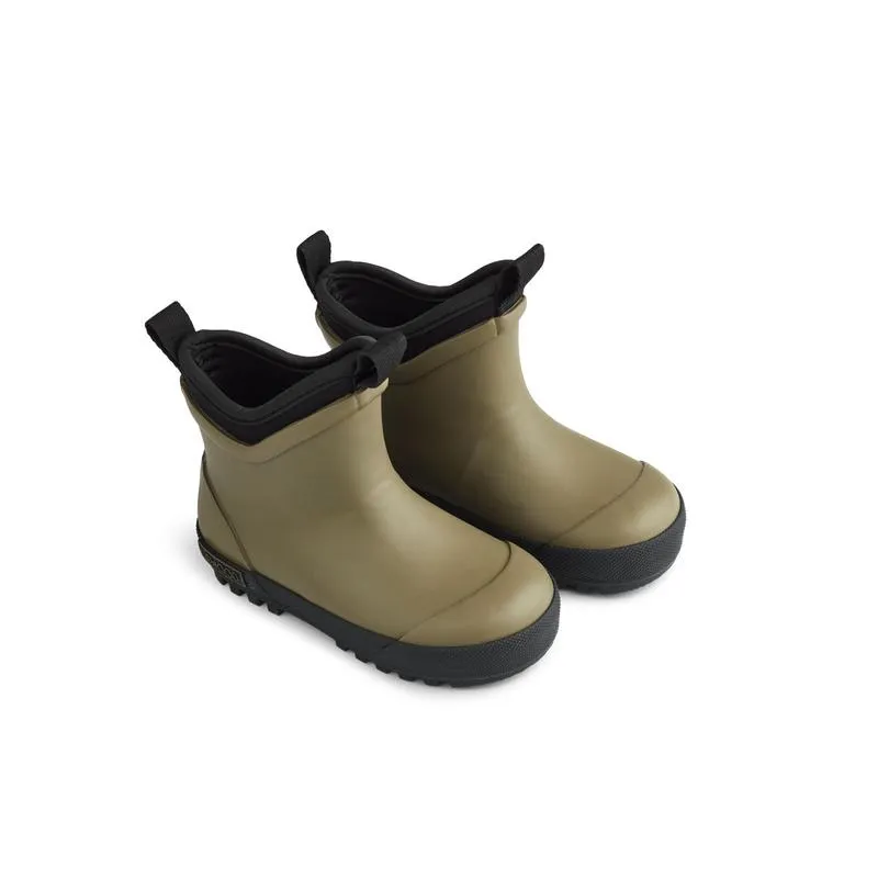 Ruby Hybrid Warm Rain Boots-Khaki