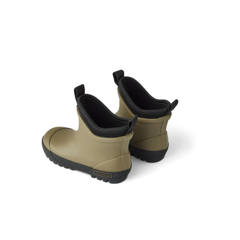 Ruby Hybrid Warm Rain Boots-Khaki