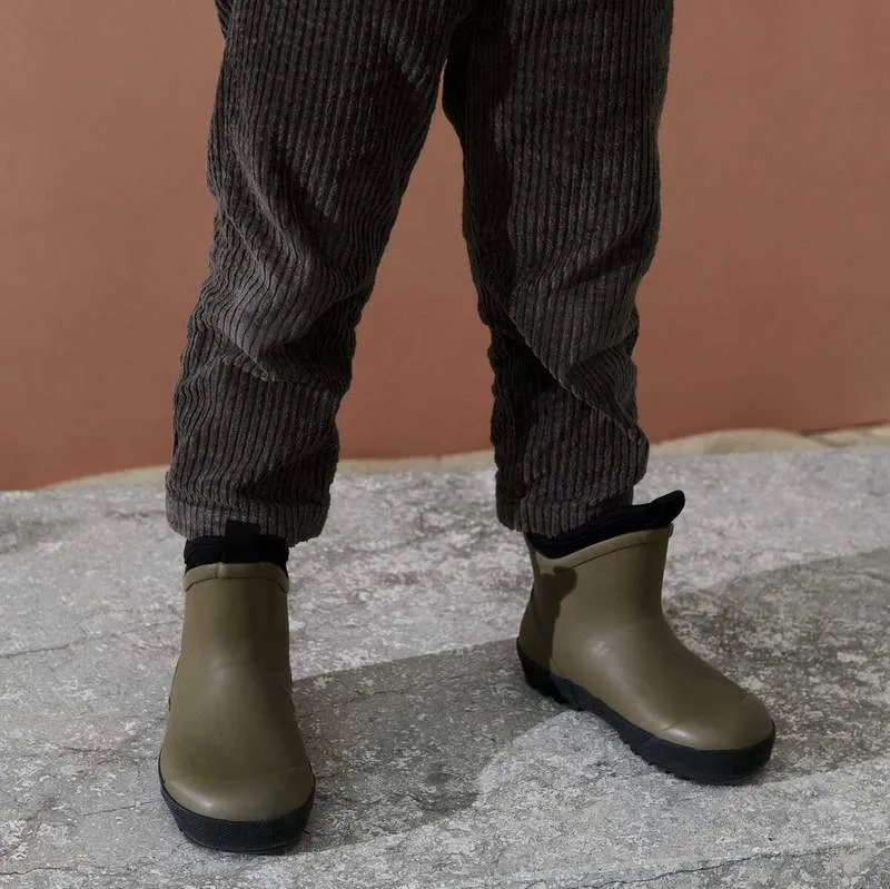 Ruby Hybrid Warm Rain Boots-Khaki