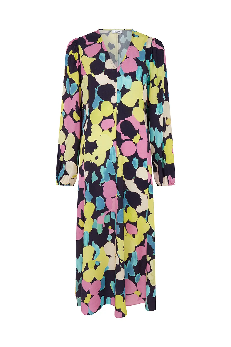 Samantha Dress Abstract Neon