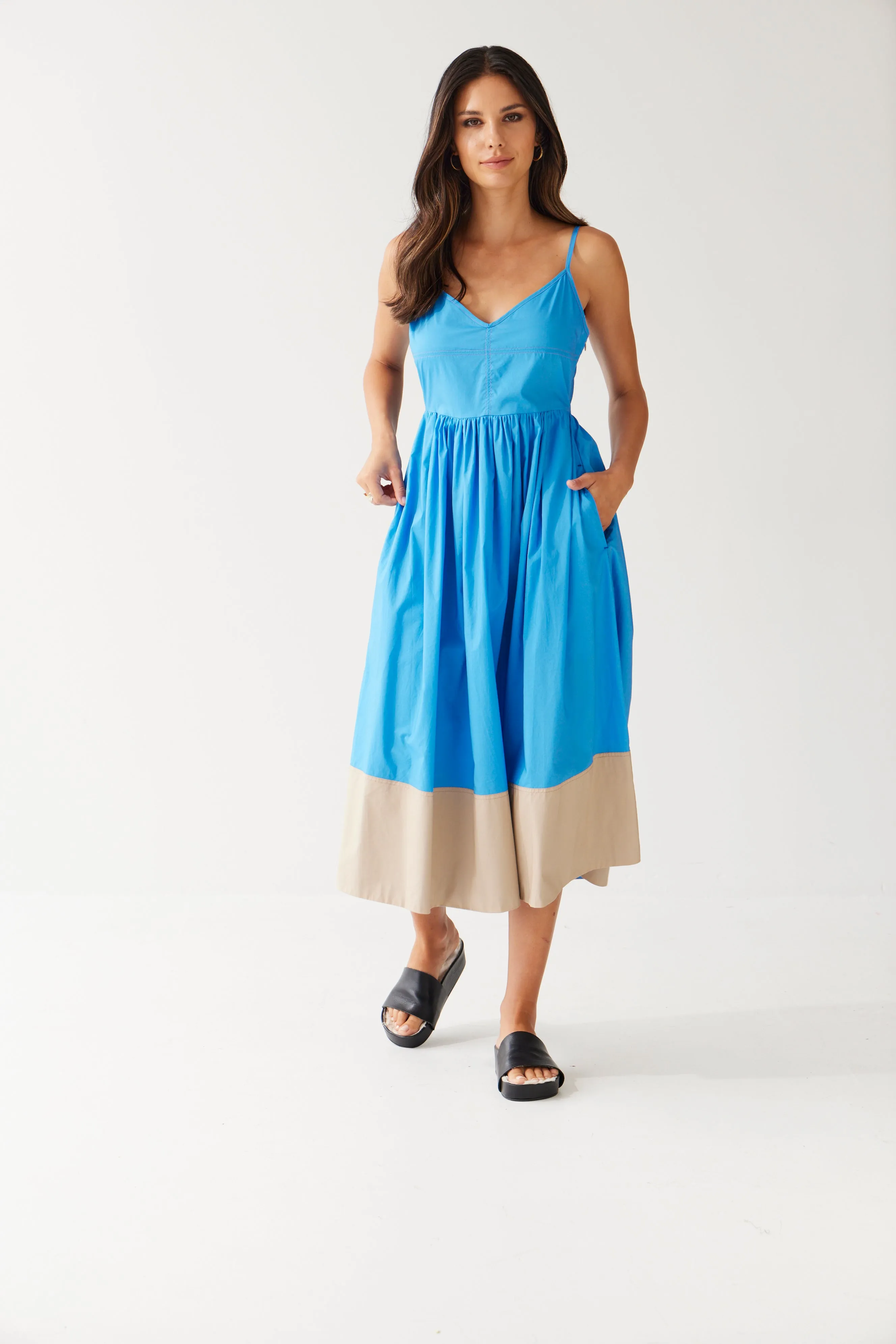 Sammy Dress | Blue/Desert