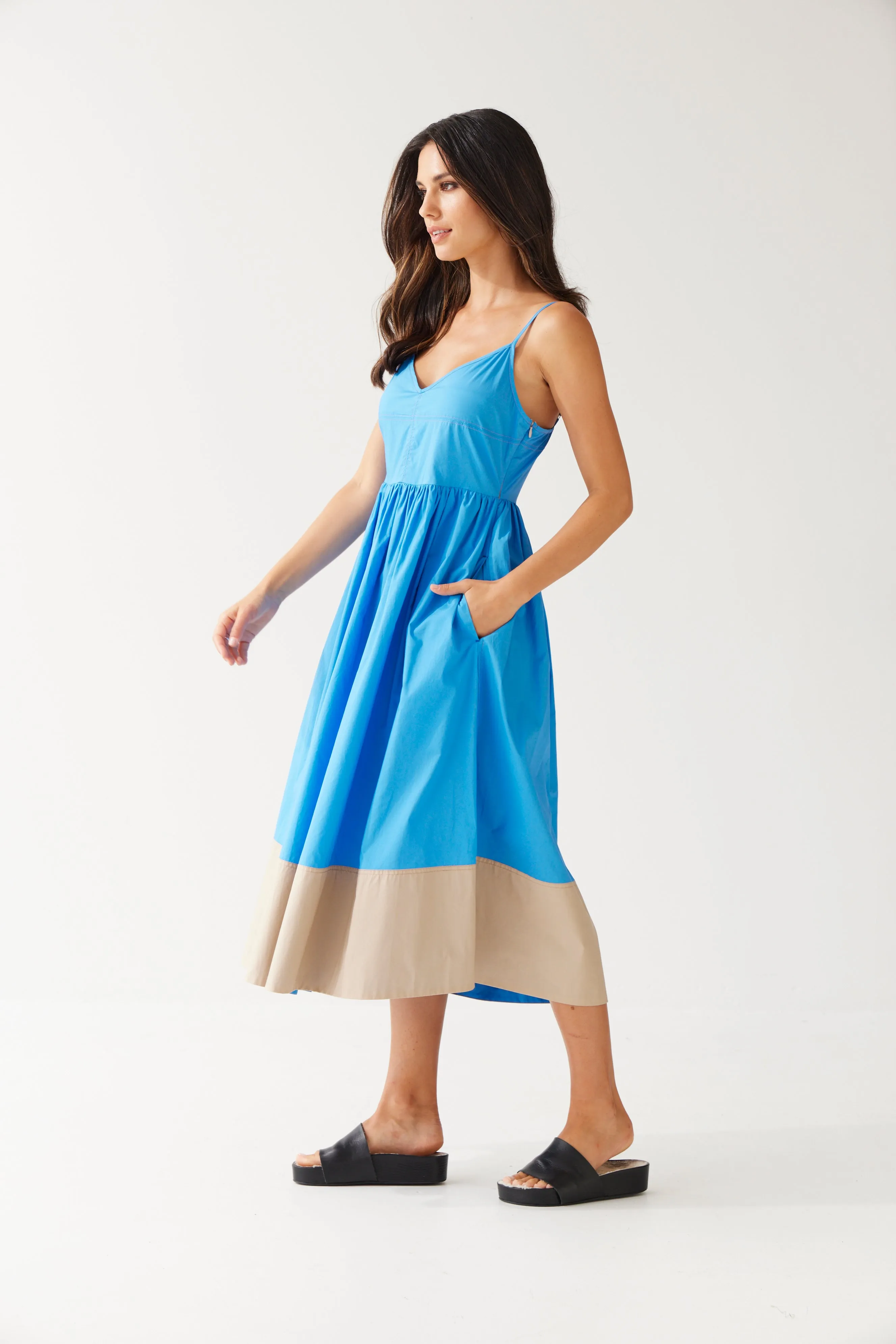 Sammy Dress | Blue/Desert