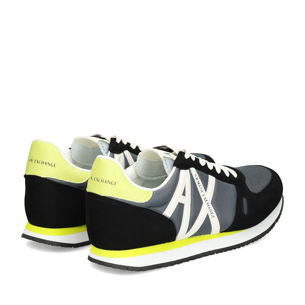 Scarpe Uomo ARMANI EXCHANGE Sneakers Black - Grey - Yellow