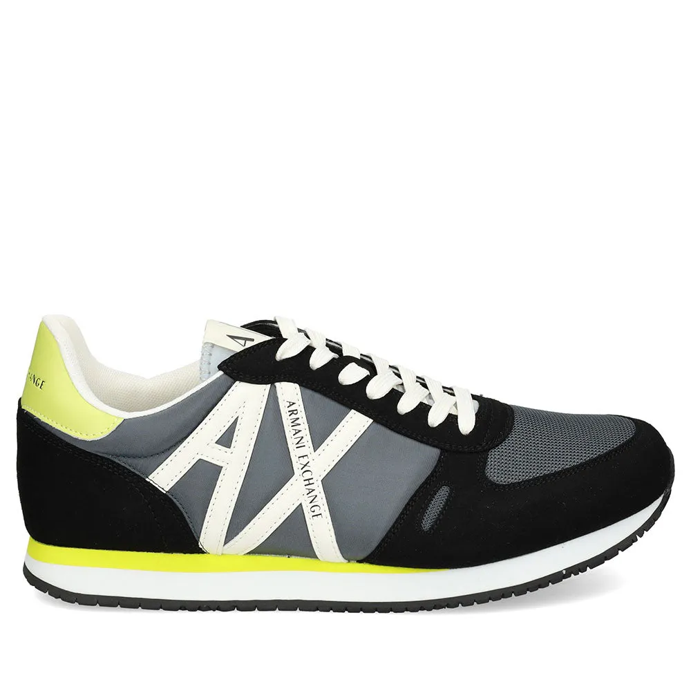 Scarpe Uomo ARMANI EXCHANGE Sneakers Black - Grey - Yellow