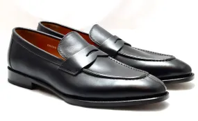 Split toe Loafer | black | Calf