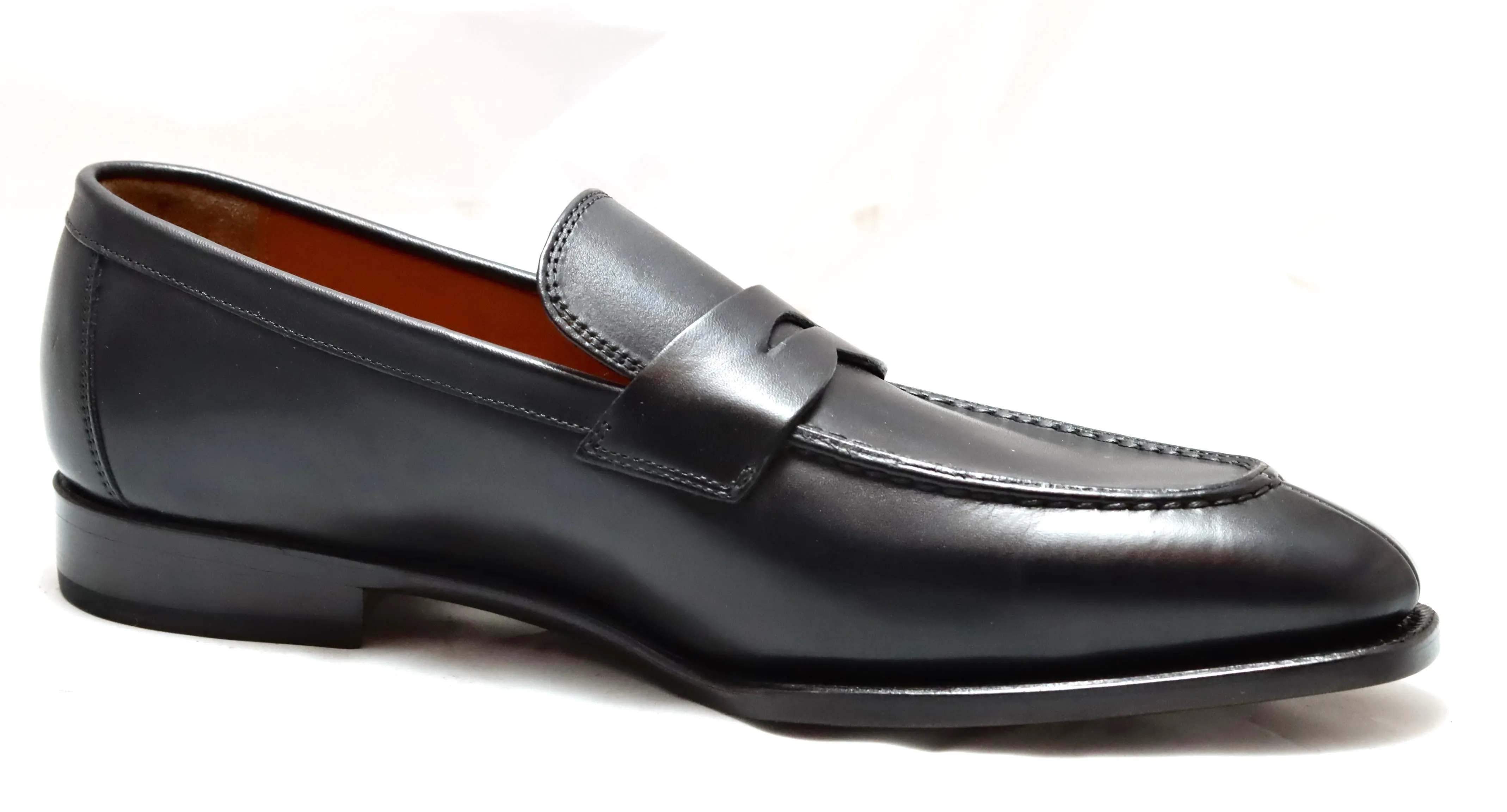 Split toe Loafer | black | Calf