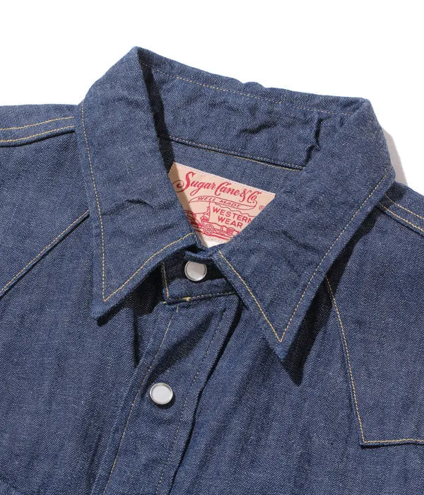 Sugarcane Western Cut Denim Workshirt