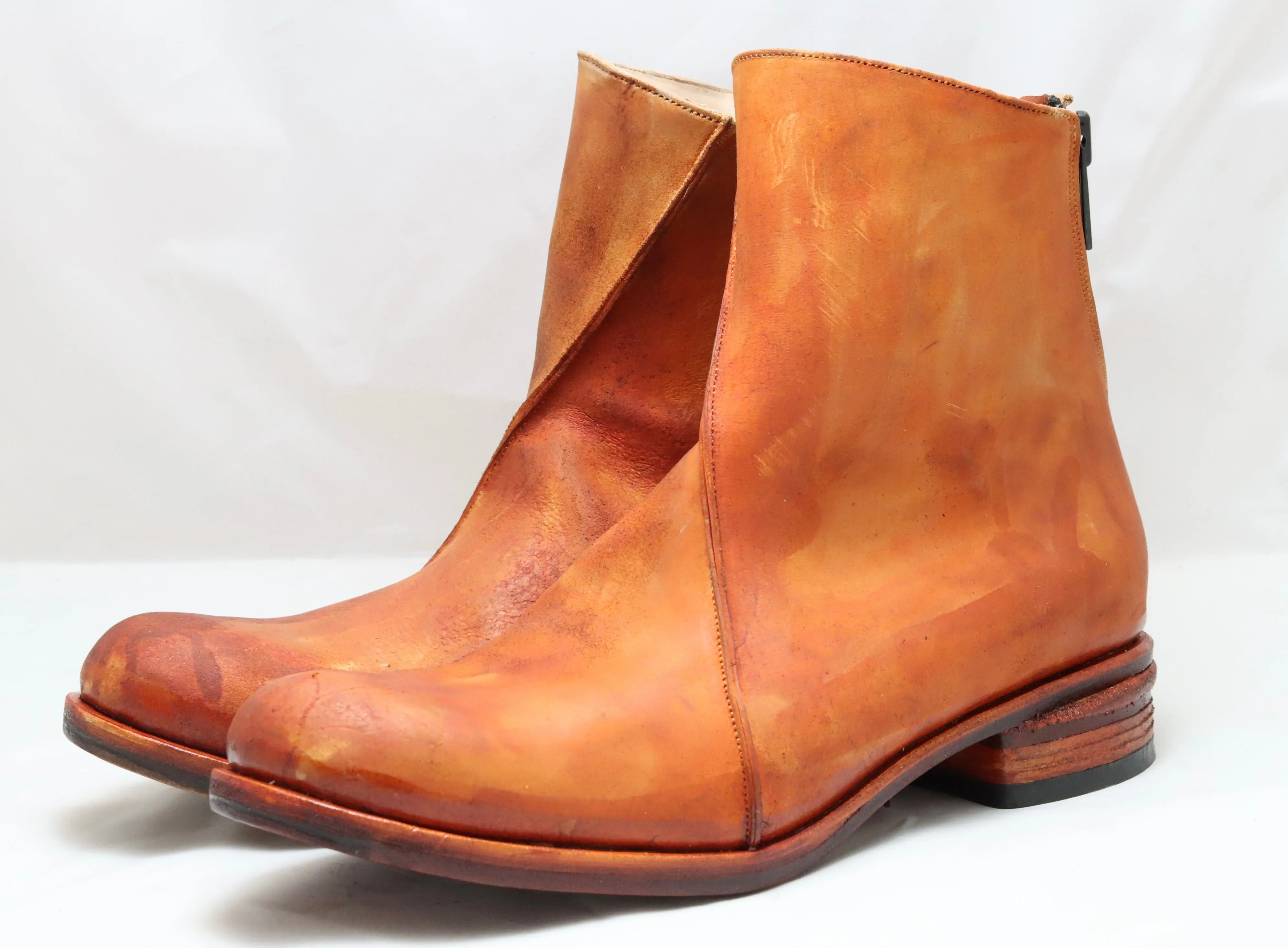 Zip Back Boot  |  Cognac cordovan